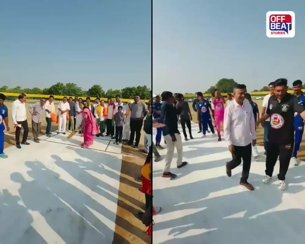 મંત્રીની બોલિંગ સામે સાંસદની બેટિંગ!: મંત્રી સ્વરૂપજીના બોલ પર સાંસદ ગેનીબેને ફટકારી બાઉન્ડ્રી! વીડિયો વાયરલ