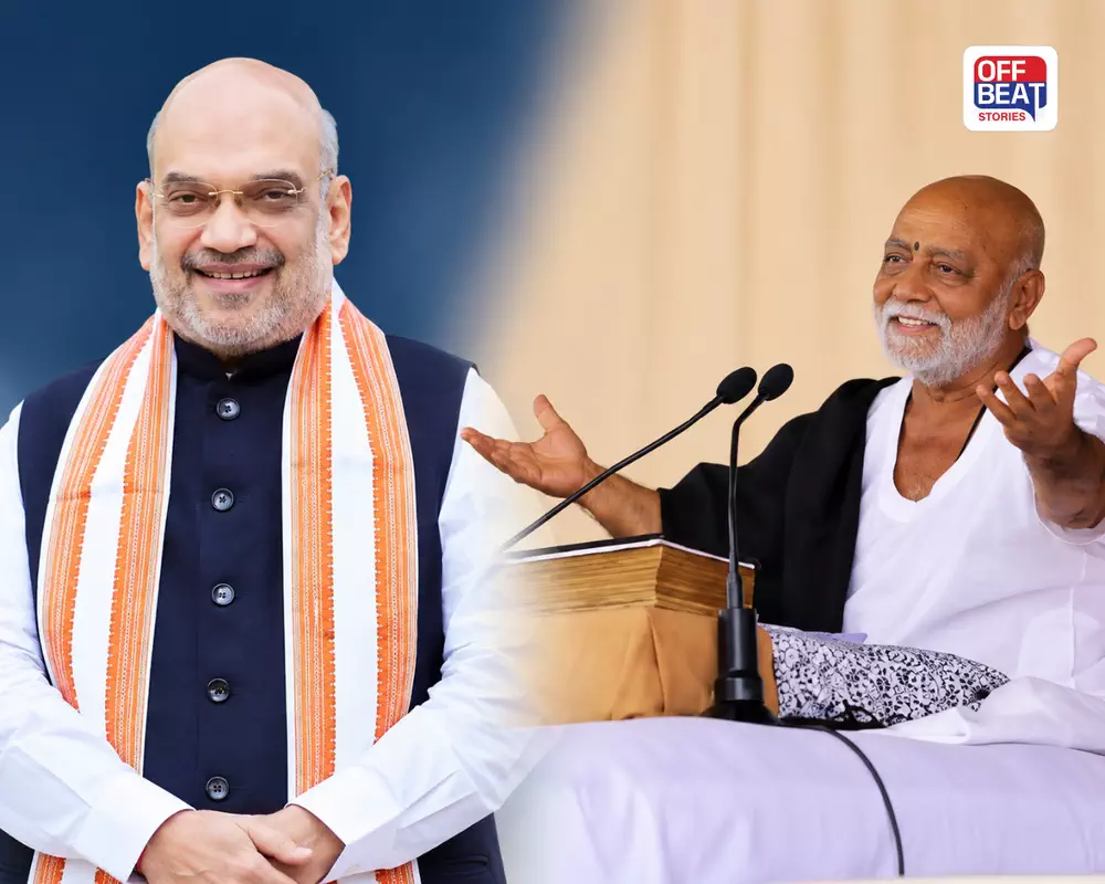 અમિત શાહના જન્મદિવસે પૂજ્ય બાપુનો સંદેશ ચર્ચામાં: જાણો શું લખ્યું શુભેચ્છા પત્રમાં?