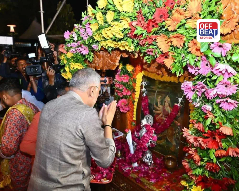કાંકરિયા ગરબા મહોત્સવમાં જોડાયા જગદીશ વિશ્વકર્મા: માં અંબાની આરતી કરી અને દિવ્યાંગજનો સાથે કર્યો સંવાદ