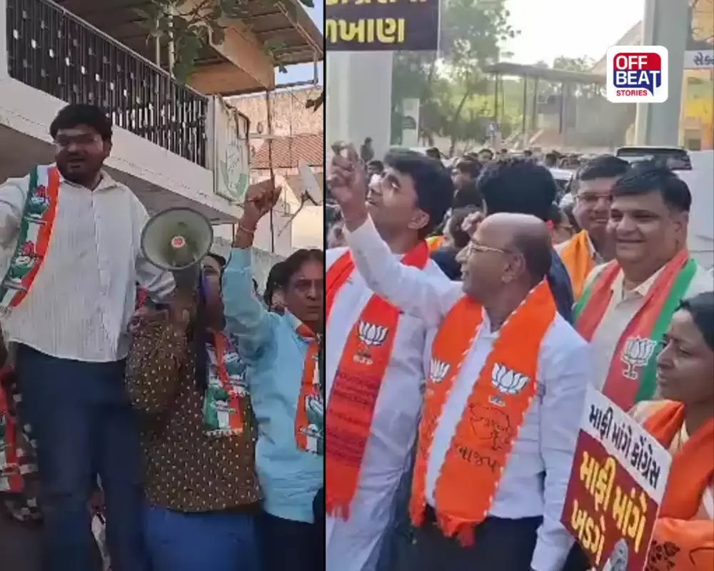 ખડગેની ટિપ્પણી સામે ગાંધીનગરમાં ભાજપનો વિરોધ: કોંગ્રેસે પણ બતાવી મેલોડી; બંને પક્ષો સામસામે, પોલીસ તૈનાત