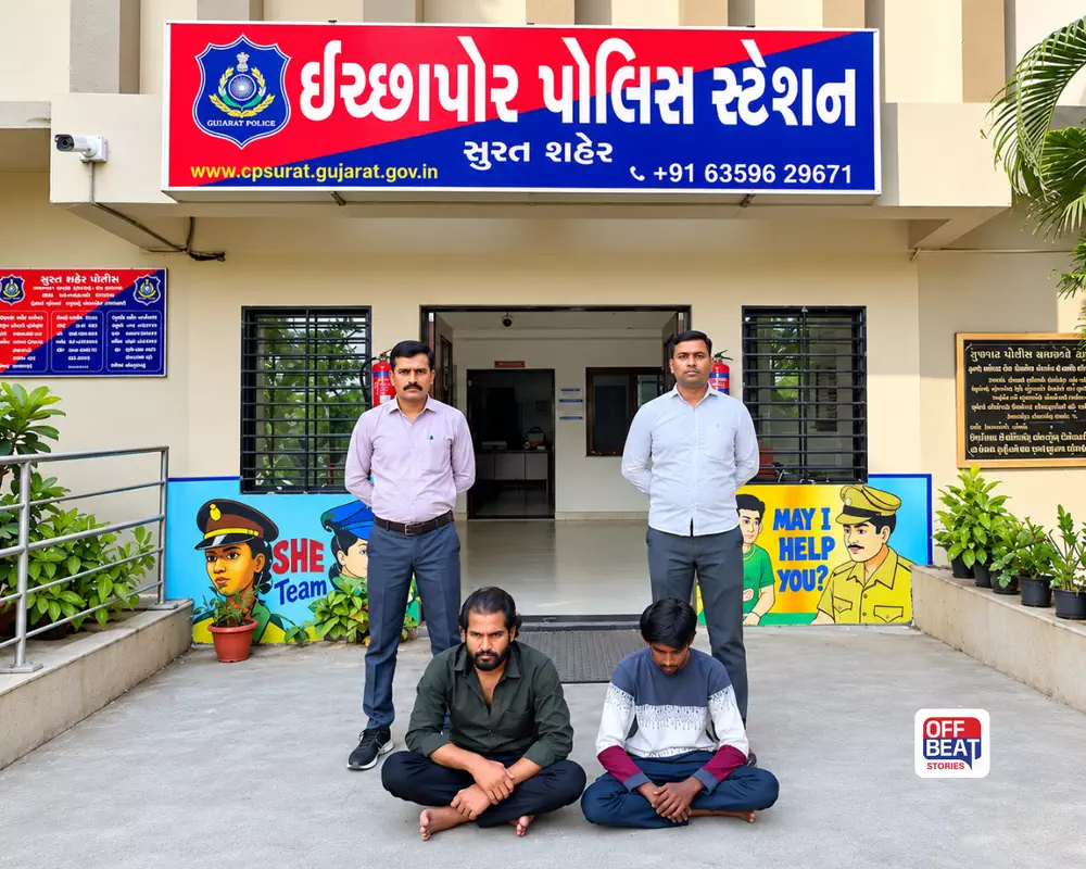 સુરતમાં ટ્રક ચોરીનું મોટું રેકેટ ઝડપાયું!: ગેસ કટરથી સ્પેરપાર્ટ્સ કાપી ભંગારમાં વેચતા 2 આરોપીઓની ધરપકડ, બે ટ્રક સહિત રૂ. 15 લાખથી વધુનો મુદ્દામાલ જપ્ત