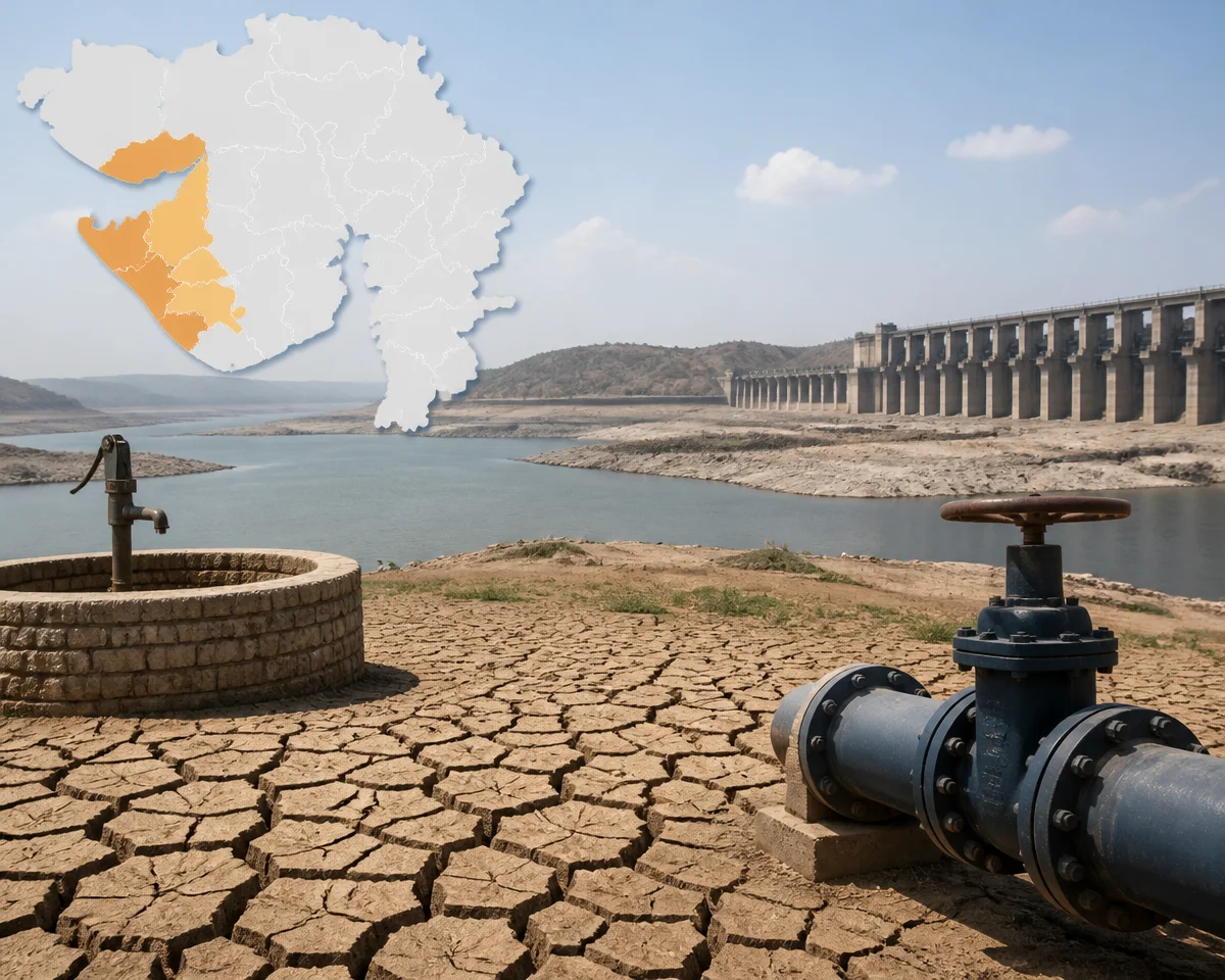 ગુજરાતે પડોશી રાજ્યો પાસેથી પાણી માગવાની તૈયારી કરી?: ચાર જિલ્લામાં દુષ્કાળ જાહેર; નર્મદાની ફાળવણી અને વીજળીના બદલામાં પાણીનો વિકલ્પ ચર્ચામાં