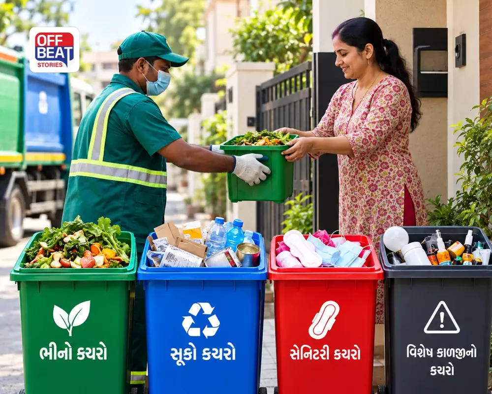 ગુજરાતમાં ઘરે-ઘરેથી 4 પ્રકારનો કચરો એકઠો કરાશે: સોલિડ વેસ્ટ મેનેજમેન્ટ રૂલ્સ-2026ના અમલીકરણ માટે રોડમેપ તૈયાર