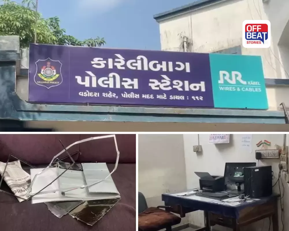 વડોદરાના પોલીસ સ્ટેશનમાં ઘૂસીને શખ્સનો ઉત્પાત: મહિલા PSO પર હુમલાથી અફરાતફરી