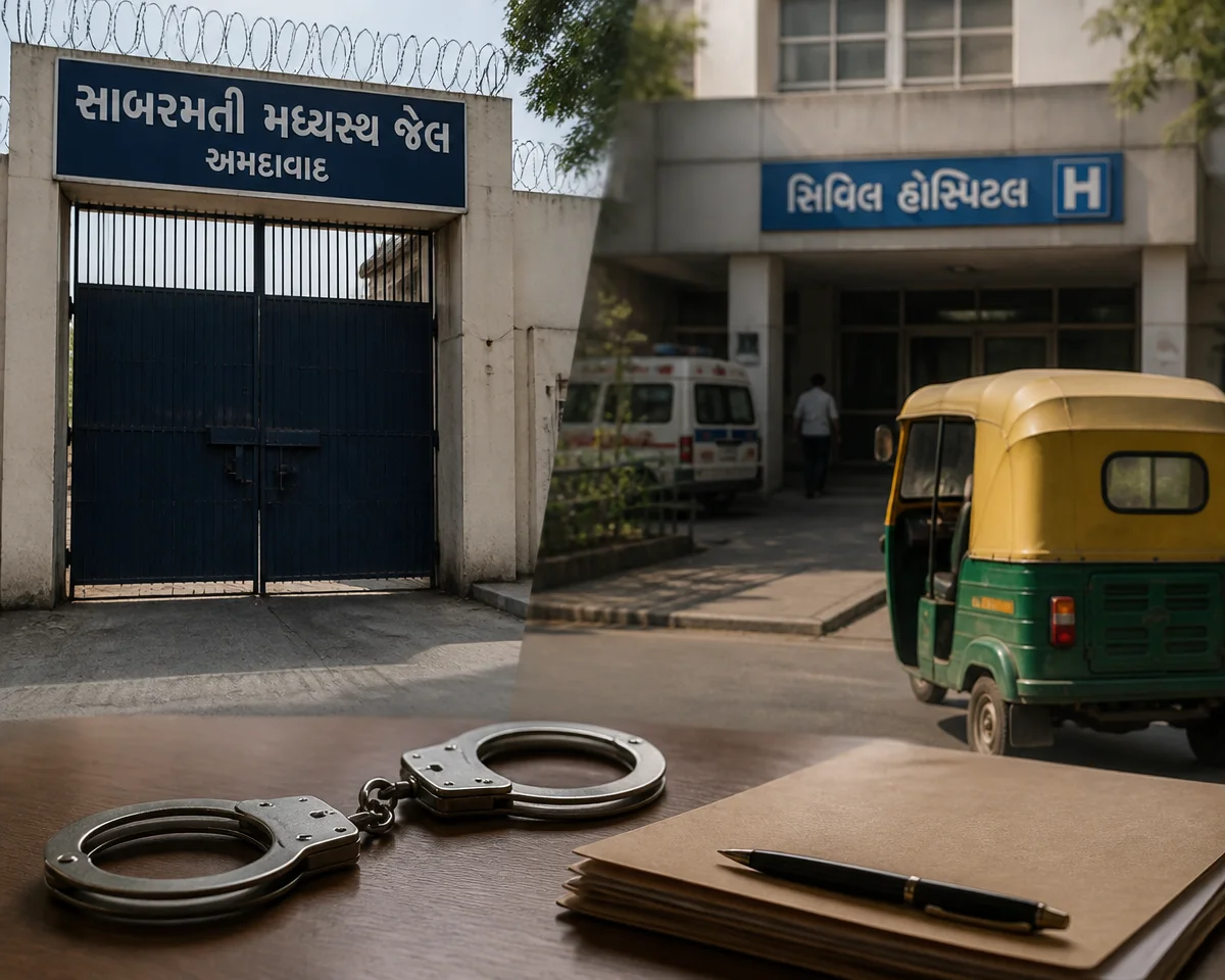 અમદાવાદમાં બળાત્કારના કેસનો કાચો કેદી પોલીસ કસ્ટડીમાંથી ફરાર: જેલને બદલે વસ્ત્રાલ લઈ જવાના આક્ષેપમાં ASI સામે ગુનો નોંધાયો